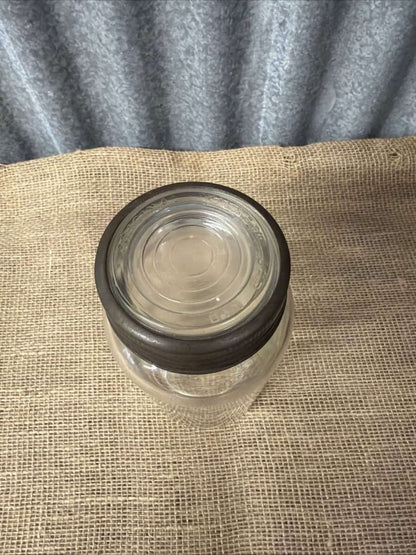 Vintage Kilner Jar Metal Glass Lid Kitchenalia Storage Sweets British Made