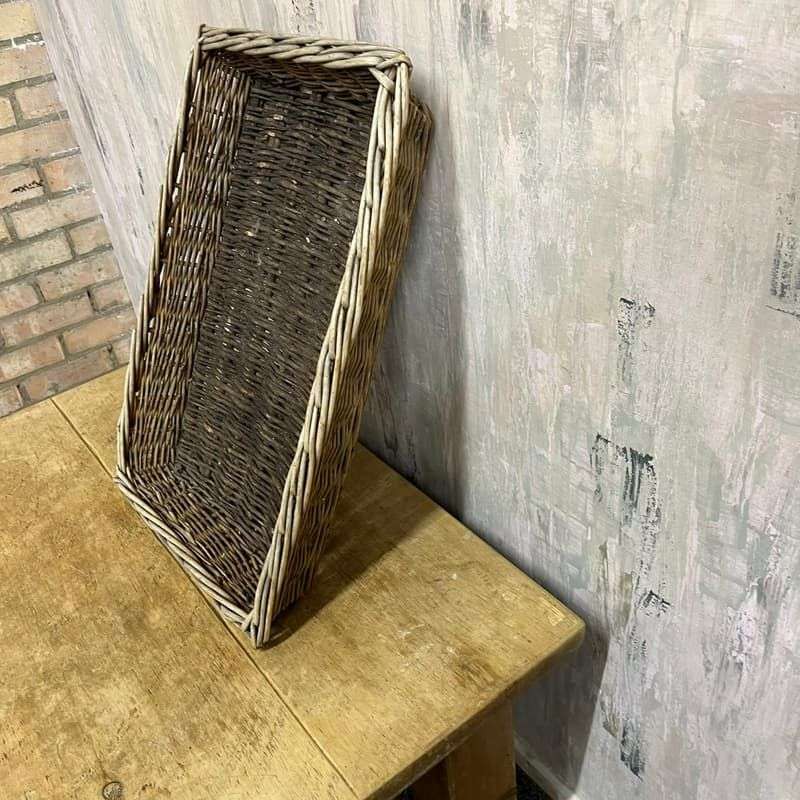 Low Wicker Tray Basket