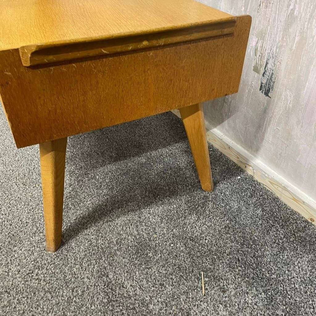 G Plan Mid Century Brandon Coffee Table Telephone Side Table Glass Topped Drawer