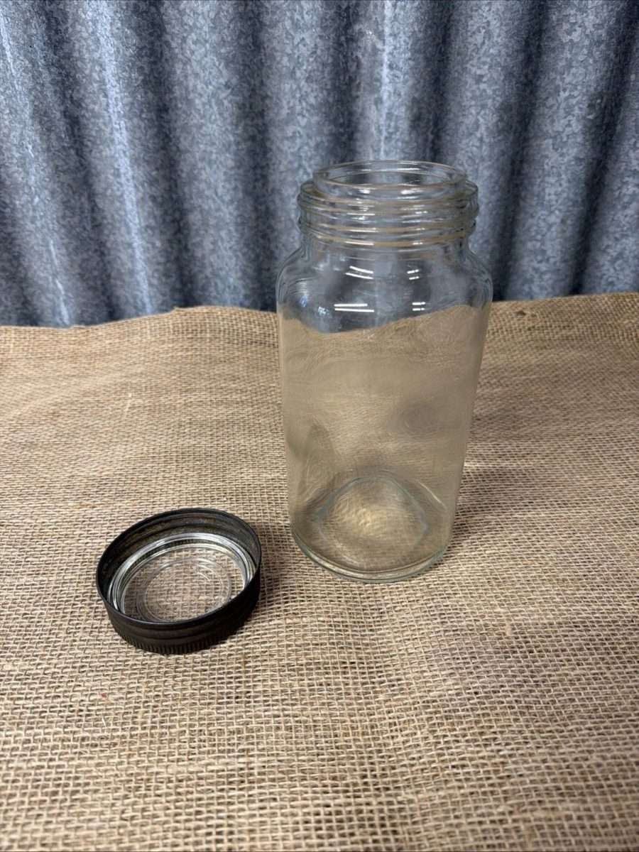 Vintage Kilner Jar Metal Glass Lid Kitchenalia Storage Sweets British Made