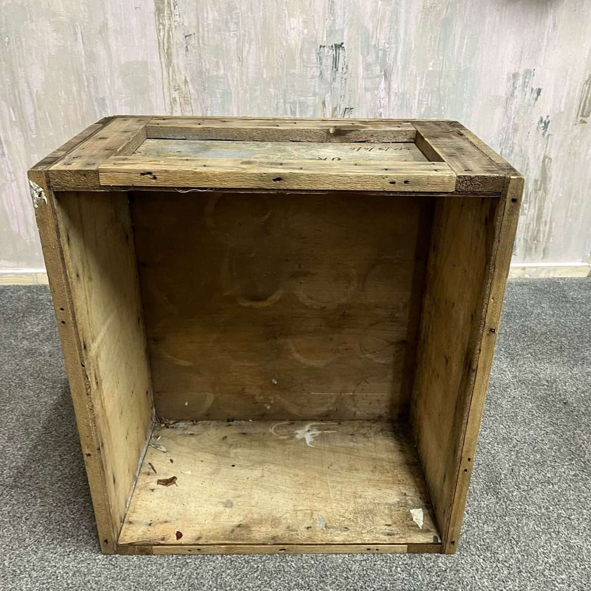 Vintage Solid Wood RAF Packing Crate RAF Henlow Bedford W O Smith