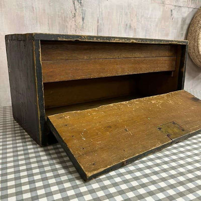 Vintage Painted Carpenters Drawer Tool Box 2 Trays No Key Great Patina