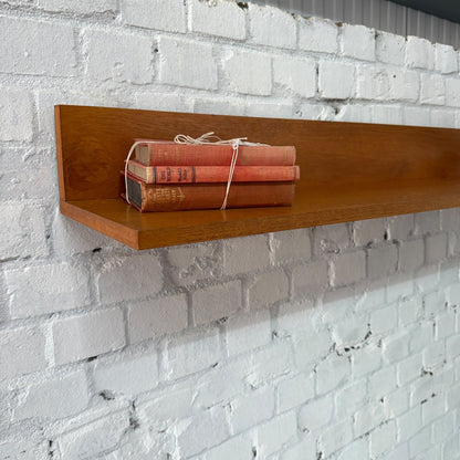 Beaver & Tapley 33 Floating Shelf Mid Century 44” 112cm Teak With Fixing