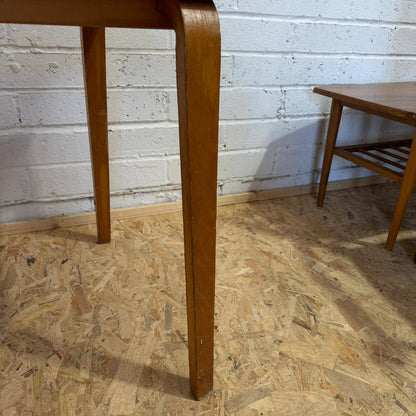 Vintage Esavian Ply Bentwood School Desk Kitchen Dining Table Original Patina