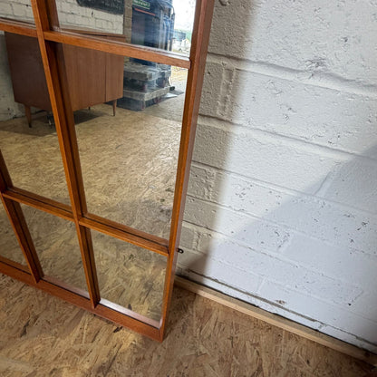 Vintage Mid Century 12 Pane Teak Frame Wall Hanging Mirror G Plan?