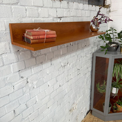 Beaver & Tapley 33 Floating Shelf Mid Century 44” 112cm Teak With Fixing