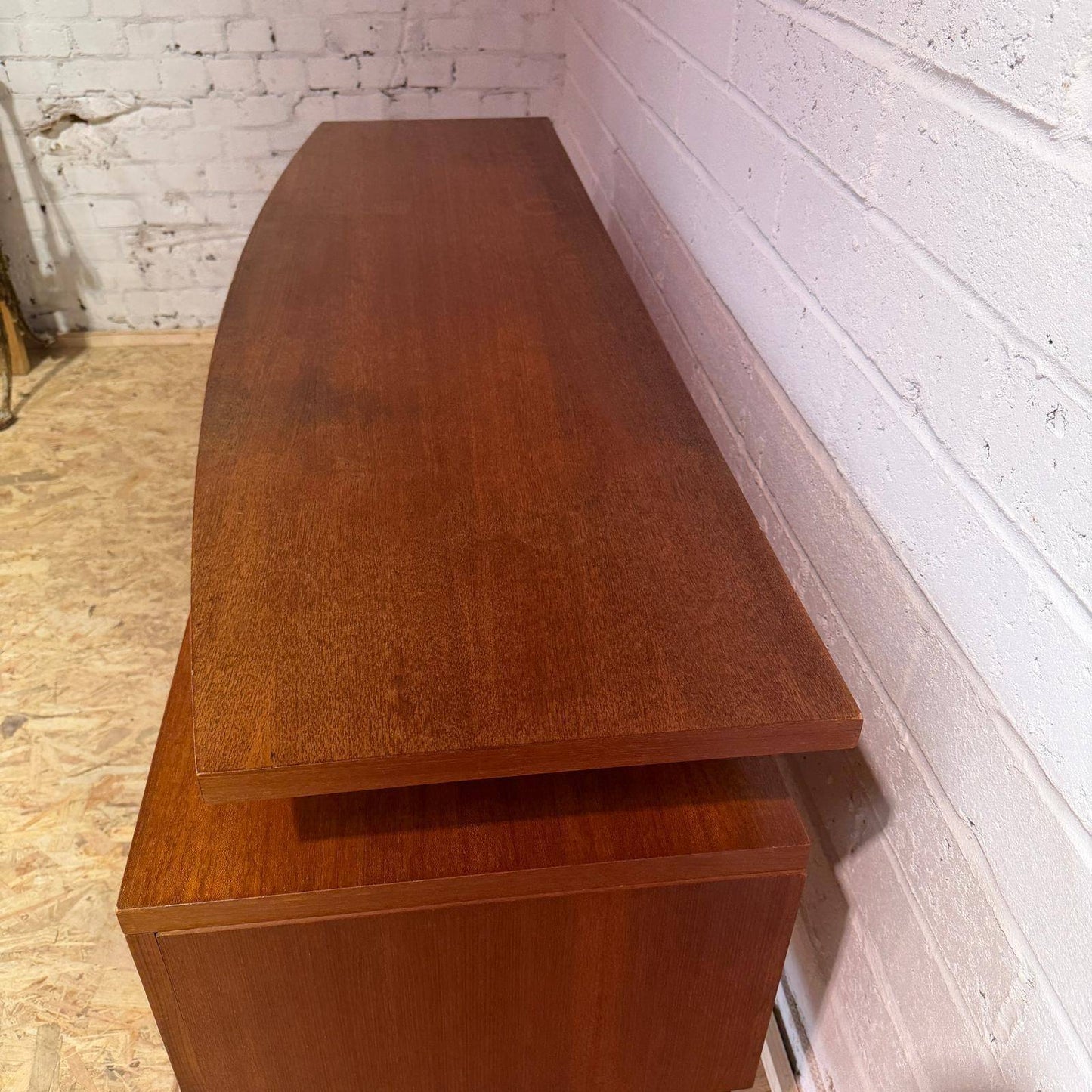Mid Century G Plan Quadrille Dressing Table Desk Sideboard Two Drawers Cupboard