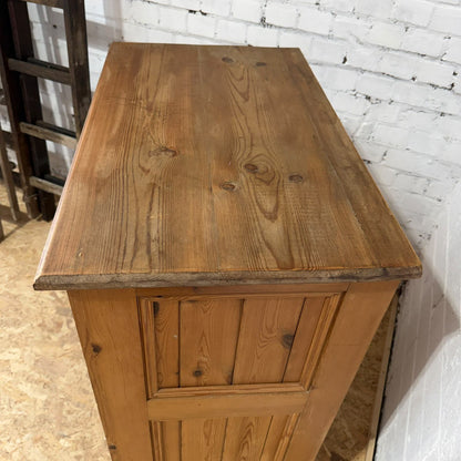 Pine Open Farmhouse Style Plan Chest Art Cabinet Retail Hospitality Mug Storage