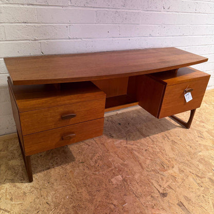 Mid Century G Plan Quadrille Dressing Table Desk Sideboard Two Drawers Cupboard