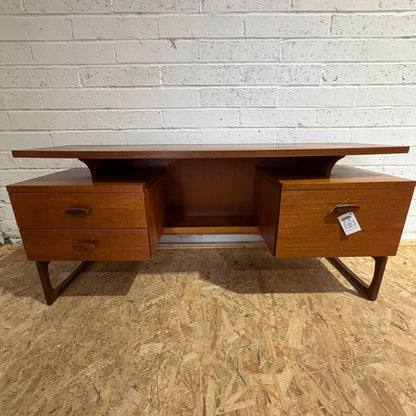 Mid Century G Plan Quadrille Dressing Table Desk Sideboard Two Drawers Cupboard