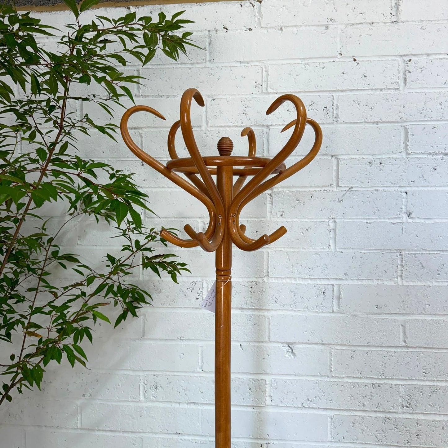 Vintage Bentwood Hat Umbrella Stand Coat Rack 6 Hooks