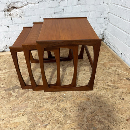 Mid Century Nest of 3 Teak Coffee Tables G Plan Style