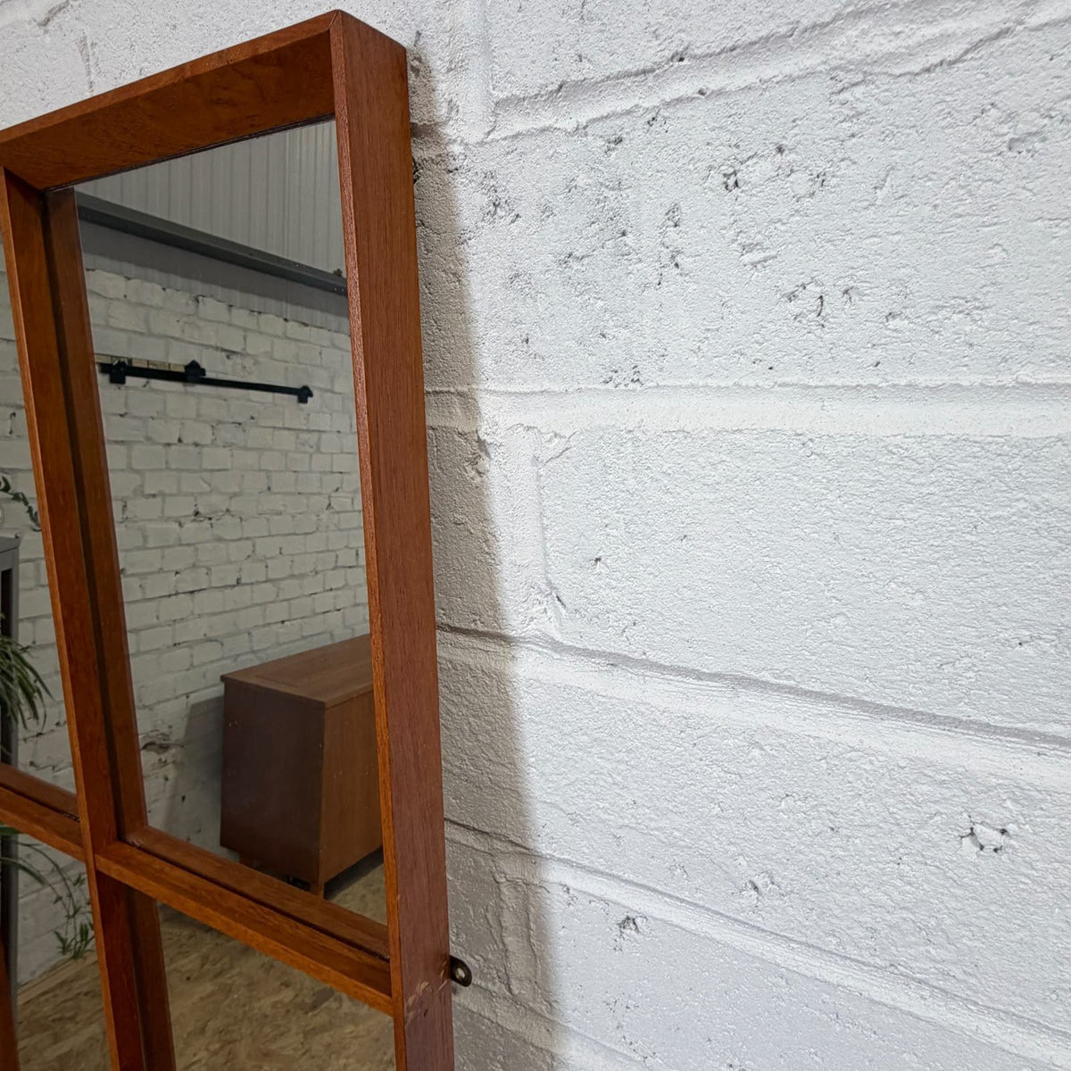 Vintage Mid Century 12 Pane Teak Frame Wall Hanging Mirror G Plan?