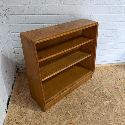 E Gomme G Plan Brandon Open Fronted Oak Waterfall Bookcase 1960s MCM