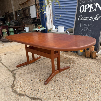 Vintage Danish AM83 Ansanger Mobler Mid Century Extending Dining Table Seat 6-10