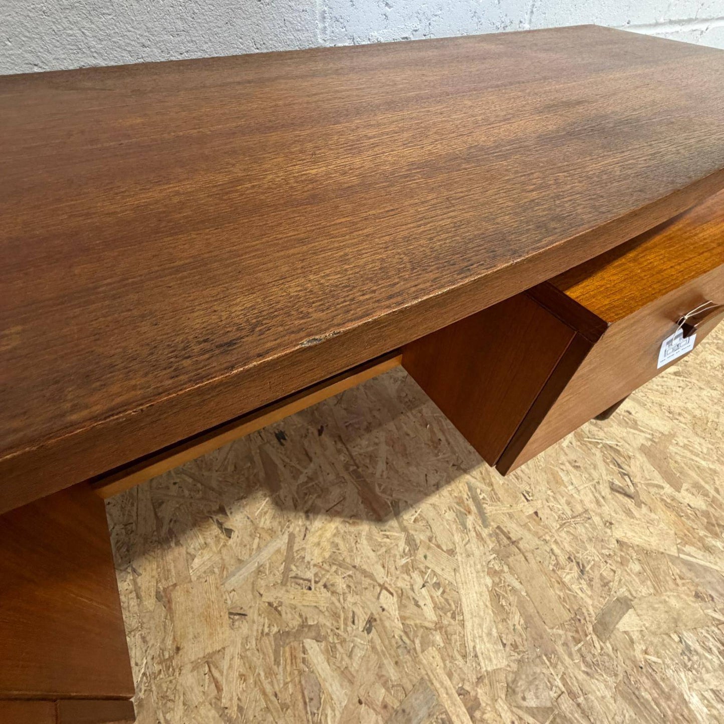 Mid Century G Plan Quadrille Dressing Table Desk Sideboard Two Drawers Cupboard
