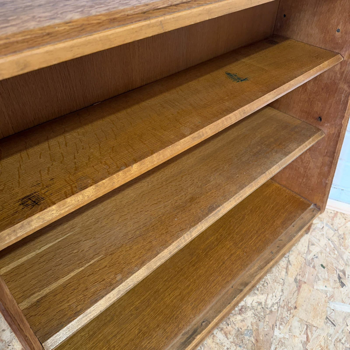 E Gomme G Plan Brandon Open Fronted Oak Waterfall Bookcase 1960s MCM