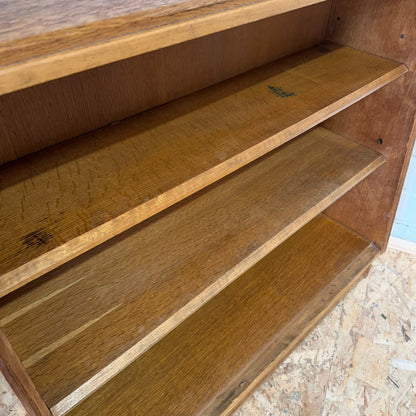 E Gomme G Plan Brandon Open Fronted Oak Waterfall Bookcase 1960s MCM
