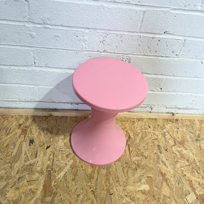 Vintage Retro Tam Tam Stool Pink Plant Stand Side Table Storage
