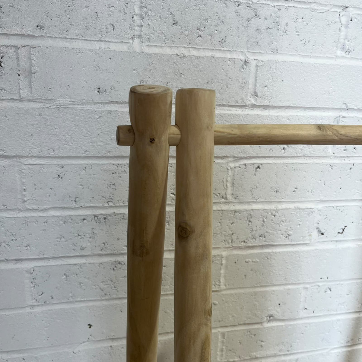 Wooden A-Frame Rustic Pole Clothes Hanging Rail Towel Rail Retail Display