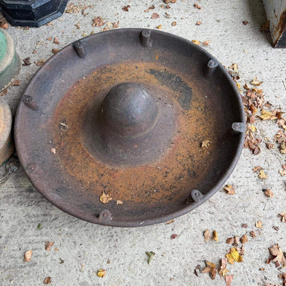 Vintage Mexican Hat Pig Feeder Trough Cast Iron Planter Watertight 80cm