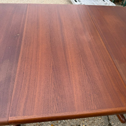 Vintage Danish AM83 Ansanger Mobler Mid Century Extending Dining Table Seat 6-10