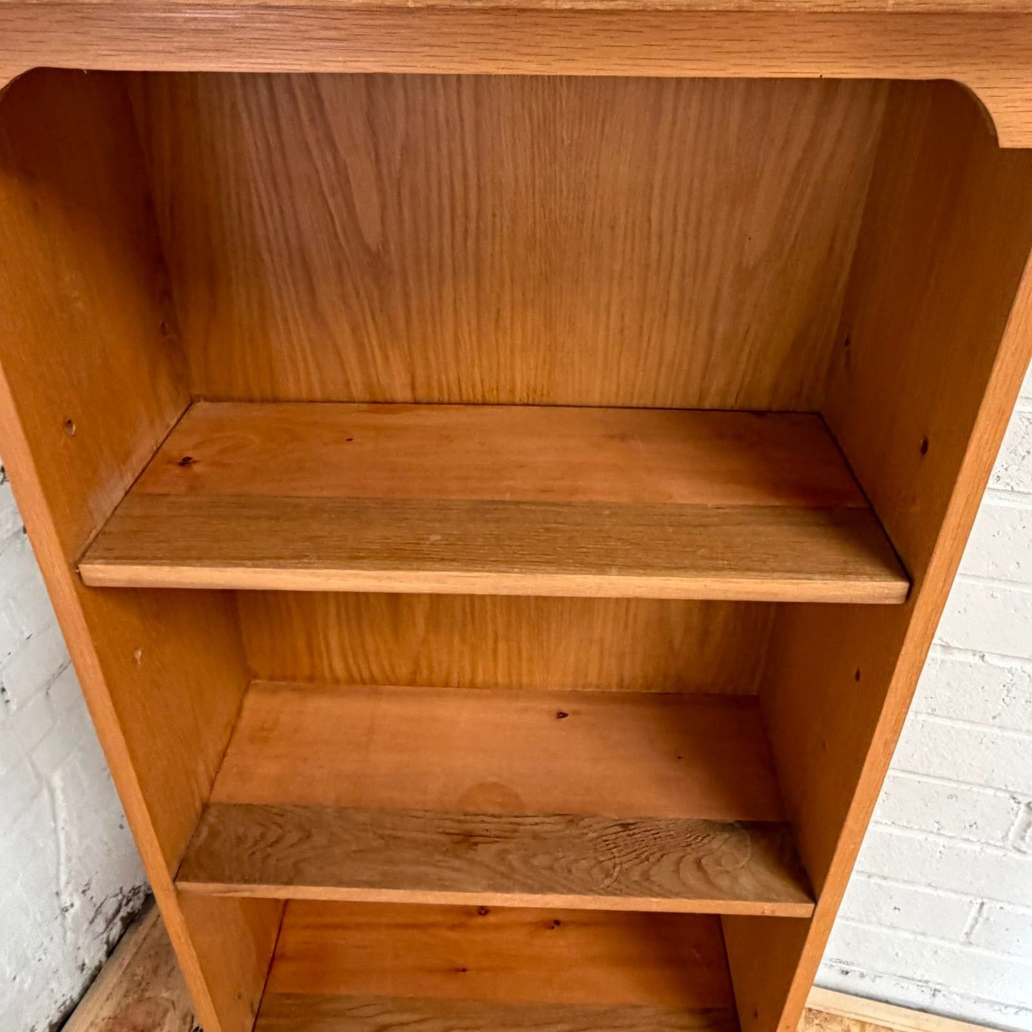 Modern Tall Pine 4 Shelf Bookcase