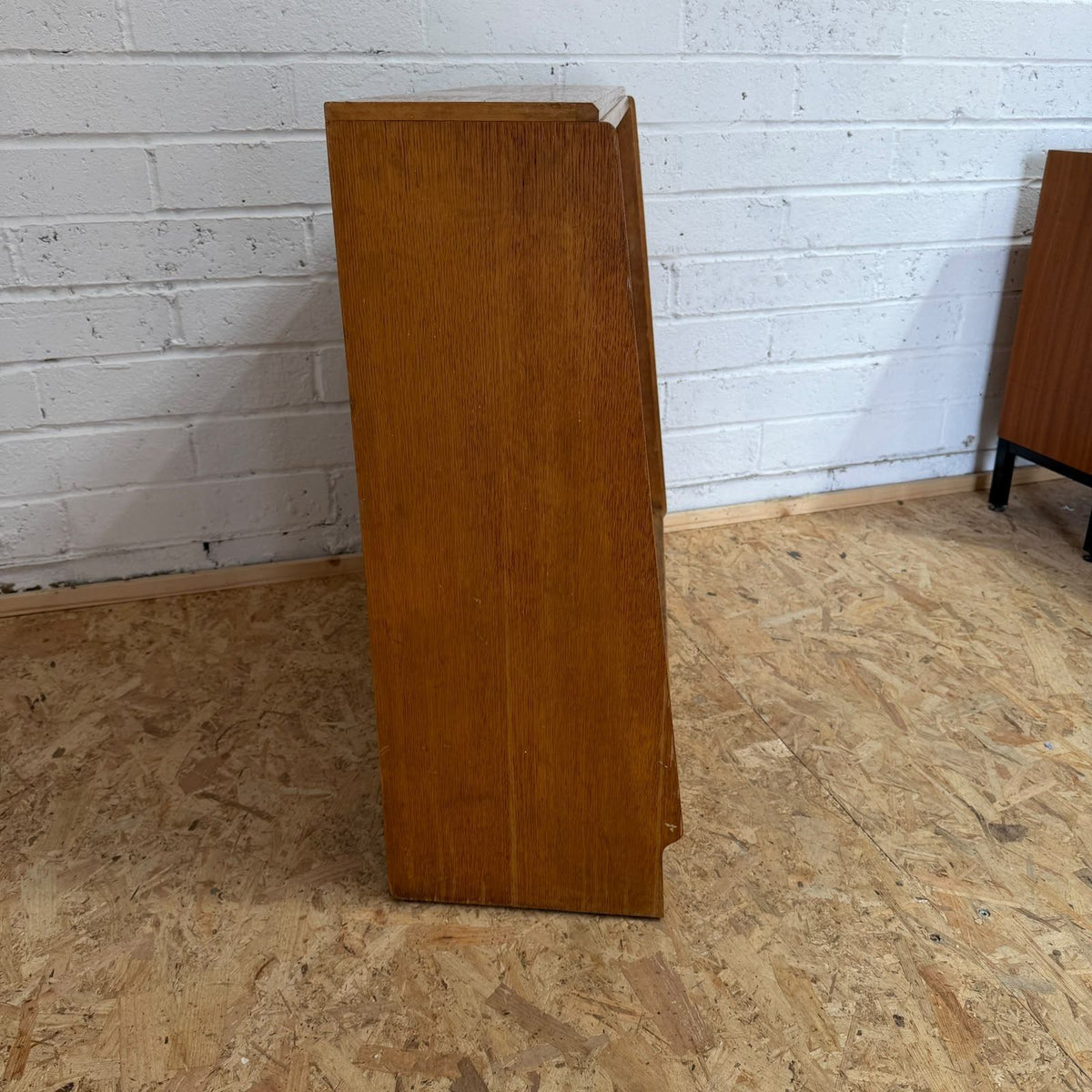E Gomme G Plan Brandon Open Fronted Oak Waterfall Bookcase 1960s MCM