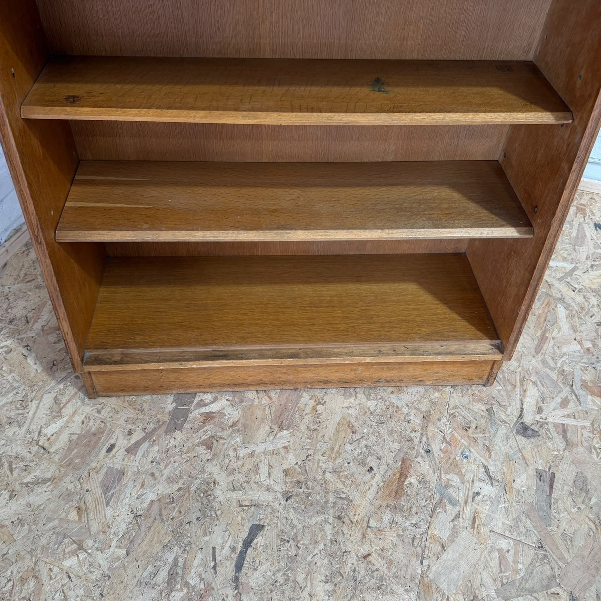 E Gomme G Plan Brandon Open Fronted Oak Waterfall Bookcase 1960s MCM
