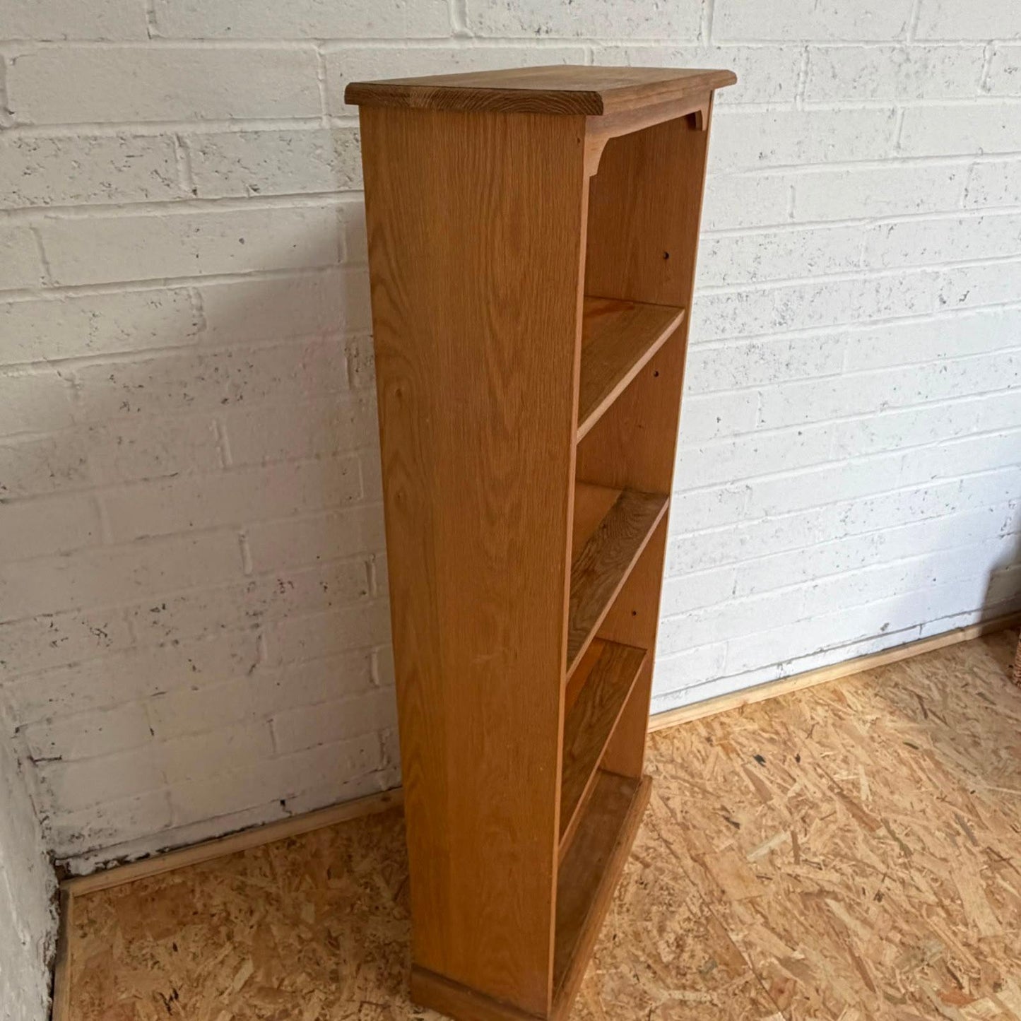 Modern Tall Pine 4 Shelf Bookcase