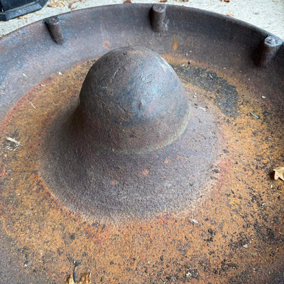 Vintage Mexican Hat Pig Feeder Trough Cast Iron Planter Watertight 80cm