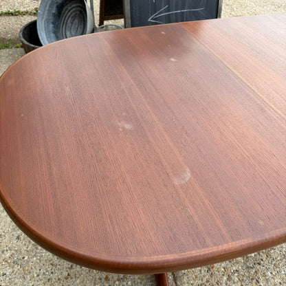 Vintage Danish AM83 Ansanger Mobler Mid Century Extending Dining Table Seat 6-10