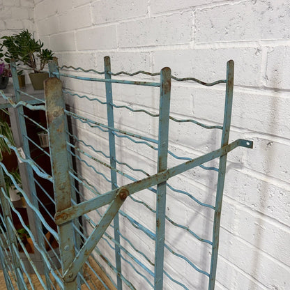 Vintage Industrial Steel Wine Rack, Mid-20thC Approx 120 Bottles Great Patina