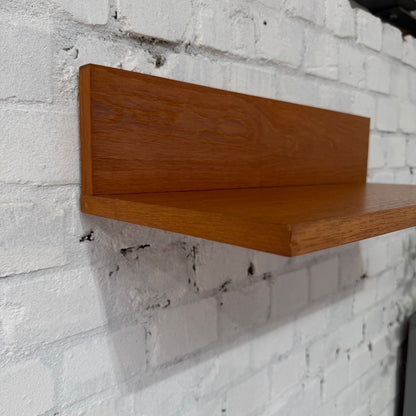 Tapley 33 Floating Shelf Mid Century 22” 56cm Teak With Wall Fixing