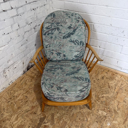 Vintage Ercol Model 203 Low Armchair Blonde Beech Mid Century Modern 1960's