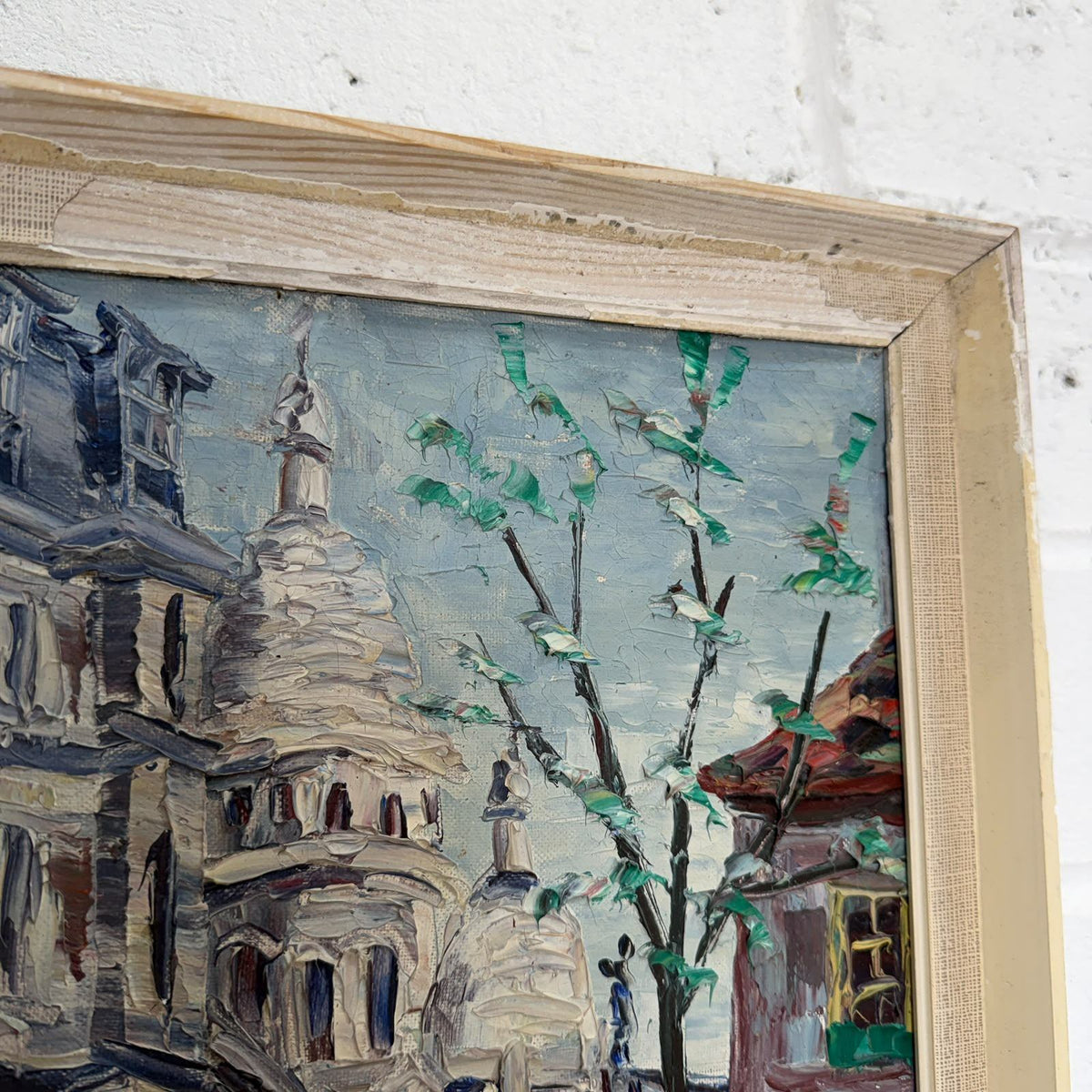A. Monoky (20thC) Paris Montmartre Street Scene c.1960s, signed, Oil on canvas