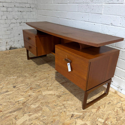 Mid Century G Plan Quadrille Dressing Table Desk Sideboard Two Drawers Cupboard