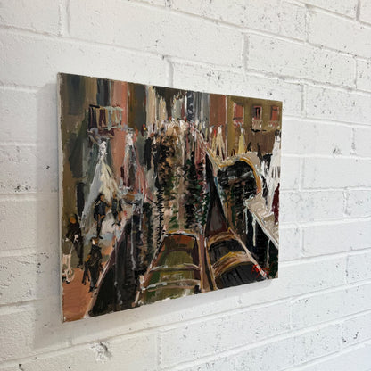 Frederick J. England– Venetian Canal Scene, 2015 –Original Oil on Canvas, Signed