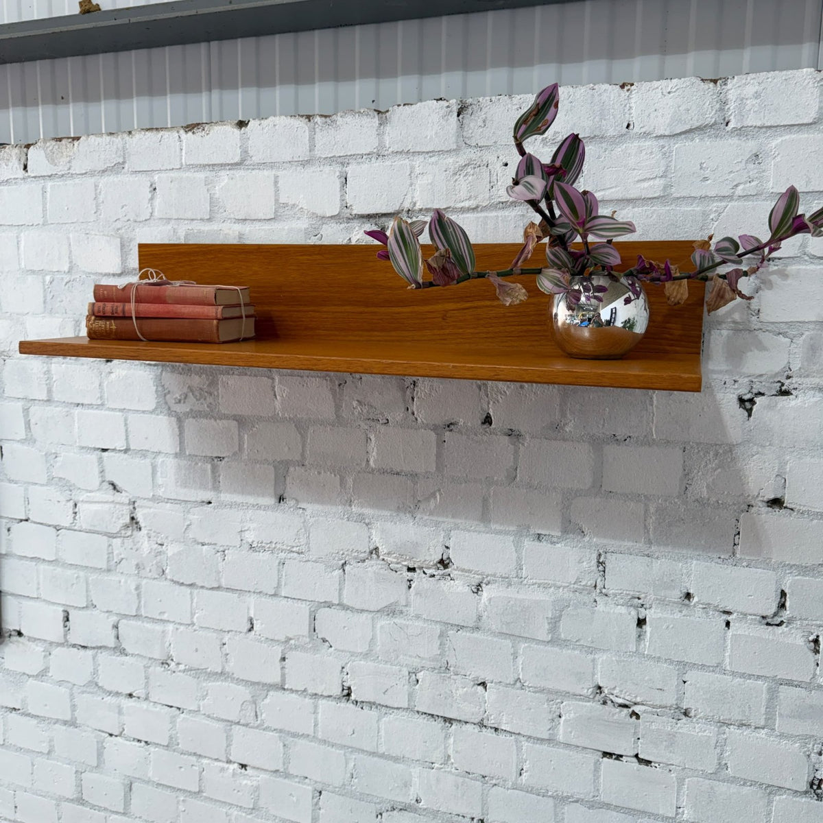 Beaver & Tapley 33 Floating Shelf Mid Century 84cm 33” Teak With Fixing