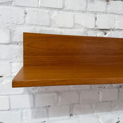 Beaver & Tapley 33 Floating Shelf Mid Century 84cm 33” Teak With Fixing