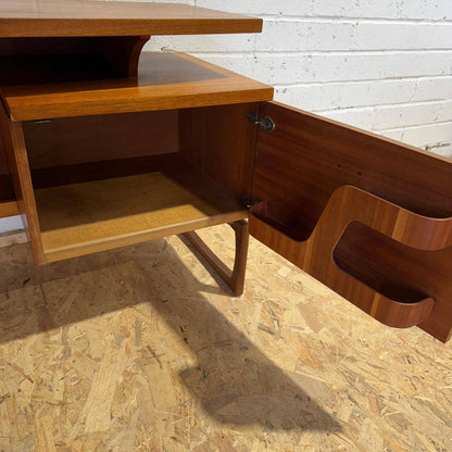 Mid Century G Plan Quadrille Dressing Table Desk Sideboard Two Drawers Cupboard
