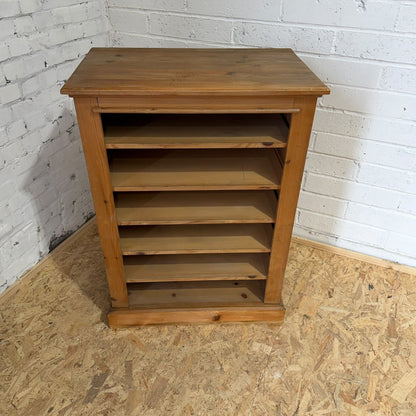 Pine Open Farmhouse Style Plan Chest Art Cabinet Retail Hospitality Mug Storage