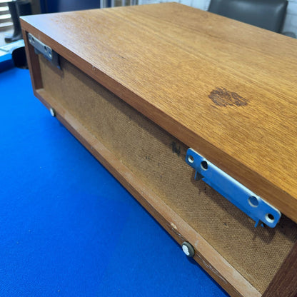 Tapley 33 Mid Century Floating Wall Single Drawer Unit Teak With Wall Fixing