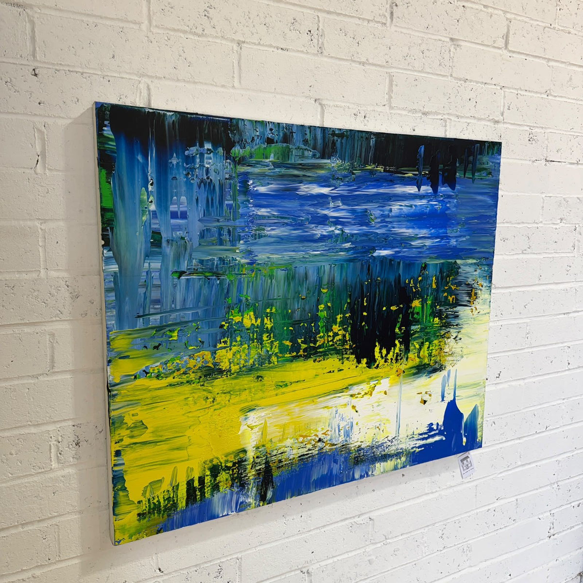 Terry Wood Original Abstract Acrylic Painting Canvas Large 120cm x 100cm Signed