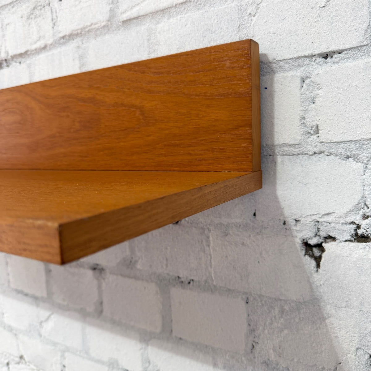 Tapley 33 Floating Shelf Mid Century 22” 56cm Teak With Wall Fixing