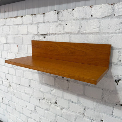 Tapley 33 Floating Shelf Mid Century 22” 56cm Teak With Wall Fixing