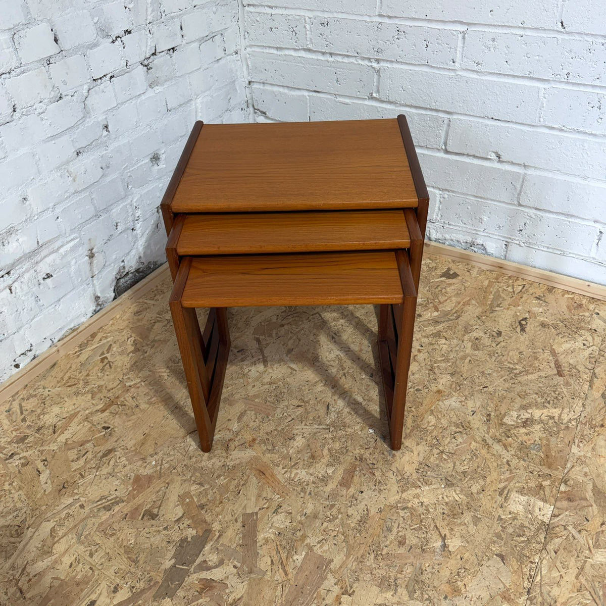 Mid Century Nest of 3 Teak Coffee Tables G Plan Style