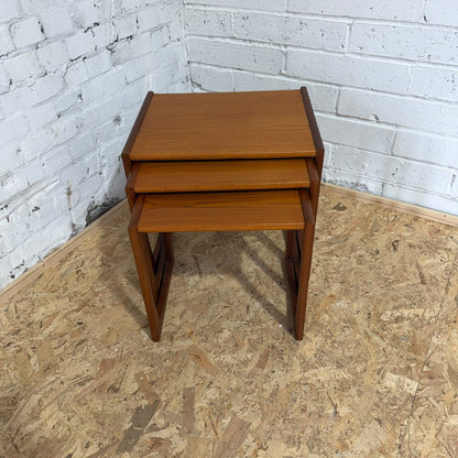 Mid Century Nest of 3 Teak Coffee Tables G Plan Style