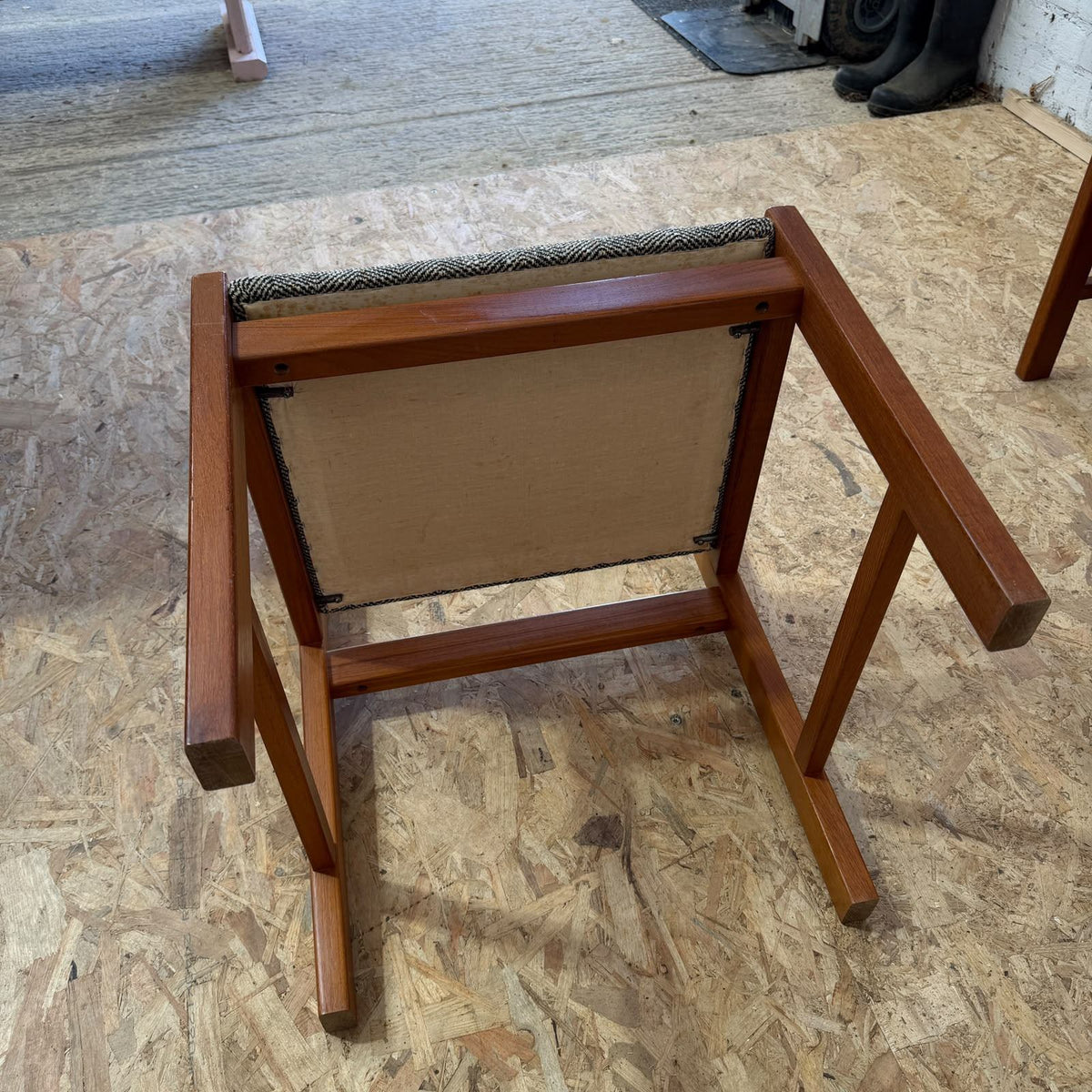 4 Vintage Mid Century Teak Danish Style Dining Chairs Possibly D-Scan Singapore