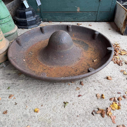 Vintage Mexican Hat Pig Feeder Trough Cast Iron Planter Watertight 80cm